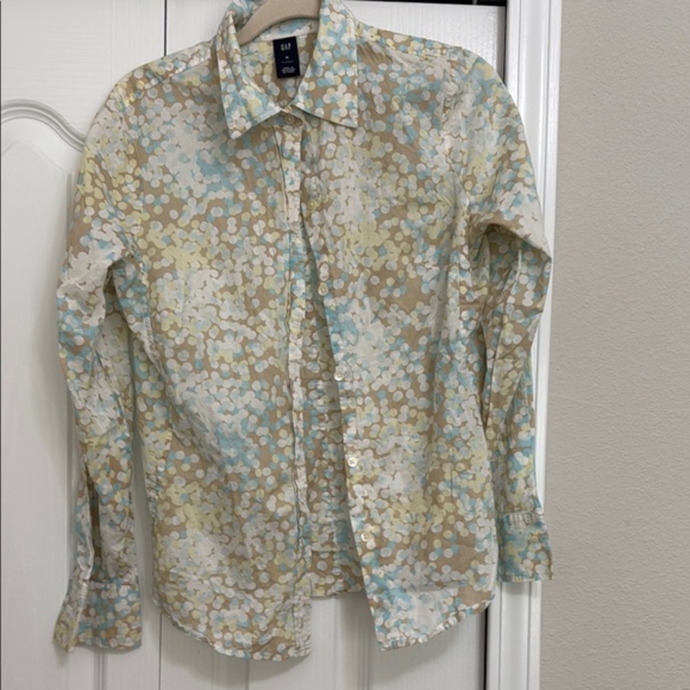GAP Multicolor Button Down Shirt